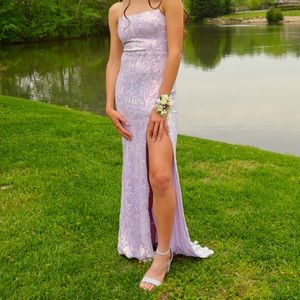 Lilac purple windsor prom dress